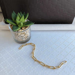 Load image into Gallery viewer, sterling silver 18k gold plated u-link bracelet
