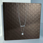 Load image into Gallery viewer, sterling silver bar &amp; circle necklace
