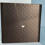 Load image into Gallery viewer, sterling silver 18k gold plated bright heart necklace
