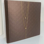 Load image into Gallery viewer, sterling silver 18k gold plating double up  necklace
